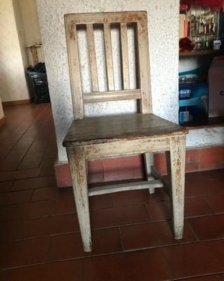 Antica sedia arte popolare svedese