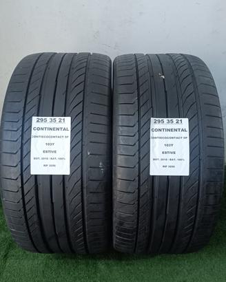 2 GOMME 295 35 21 CONTINENTAL 100% RIF3256