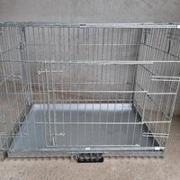 Gabbia in acciaio da interni per cani