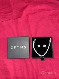 Bracciale tennis + coppia orecchini ‘Spark Square’