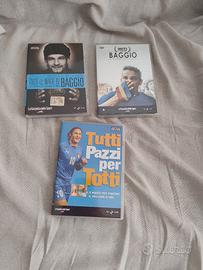 3 DVD Baggio e Totti 