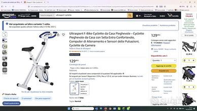 Cyclette da Casa Pieghevole