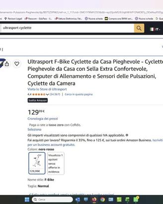 Cyclette da Casa Pieghevole