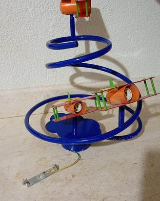 Lampadario cameretta bimbi aerei a spirale