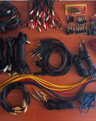 Cavi audio JACK, XLR, RCA, MIDI, adattatori ecc