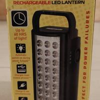 Lampada RICARICABILE PORTATILE a LED con porta USB