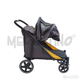PASSEGGINO PIEGHEVOLE PER CANI PAWHUT 20 KG NERO
