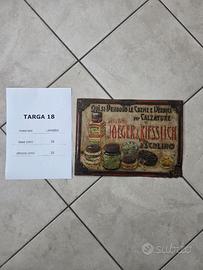Rara targa Vintage "Jaeger & Kiesslich" Berlino
