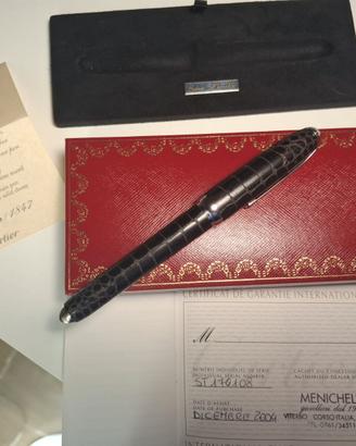 penna Cartier Louis Cartier Dandy Crocodile in edi