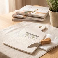 Set tagliere Claraluna in ceramica decorata