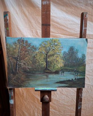 Suggestivo dipinto vintage d'epoca (50x32 cm)
