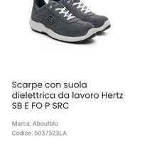 scarpe antinfortunistiche aboutblu dielettriche 41