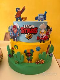 Torta scenografica Brawl Stars in gomma EVA
