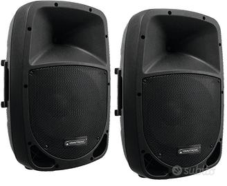 COPPIA CASSE AMPLIFICATE PROFESSIONALI 12" NUOVE