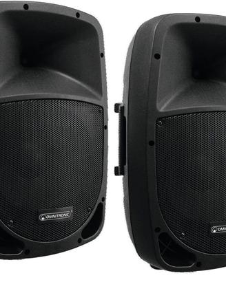 COPPIA CASSE AMPLIFICATE PROFESSIONALI 12" NUOVE