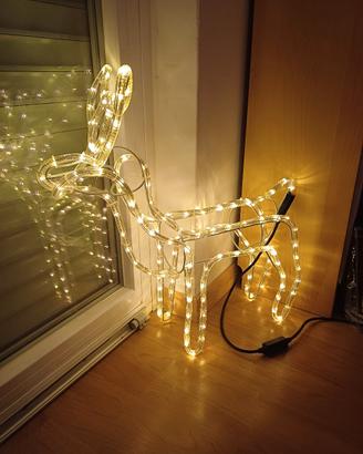 Renna luminosa da esterno