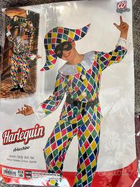 Costume da carnevale ARLECCHINO - size 140 - 8/10