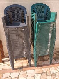 Sedia in plastica da esterno