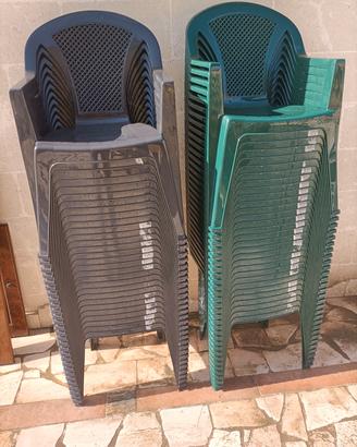 Sedia in plastica da esterno