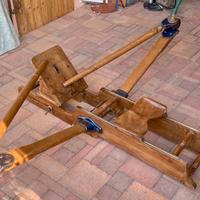 Vogatore vintage in legno massello da esposizione