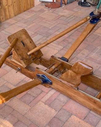 Vogatore vintage in legno massello da esposizione