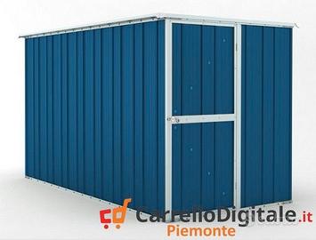 deposito attrezzi giardino 175x307cm 5,4mq blu