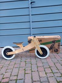 Bici in legno senza pedali 3 in 1