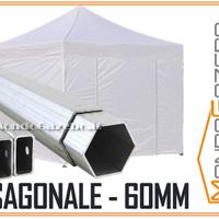 Gazebo Professionale 3x3mt con pareti telaio ALU60