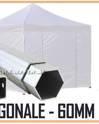 Gazebo Professionale 3x3mt con pareti telaio ALU60