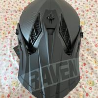 Casco moto Raven carbon black