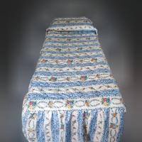 Trapuntino per letto singolo leggero co fiori