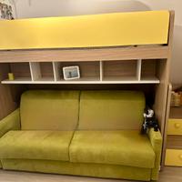 Letto a castello scorrevole slot Nidi Battistella