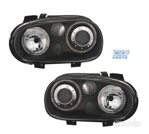 FARI VOLKSWAGEN VW GOLF 4 ANGEL EYES R32 FONDO NER