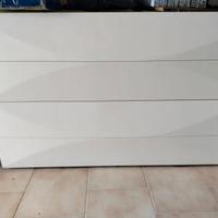 Comò e comodini laccato bianco 