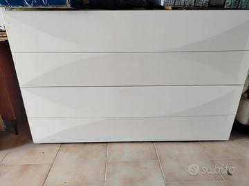 Comò e comodini laccato bianco 