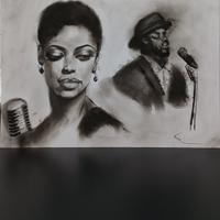 disegno eseguito con carboncino 