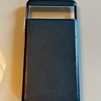 Custodia Bellroy vera pelle blu per Pixel 6