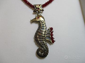 collana ippocampo in argento