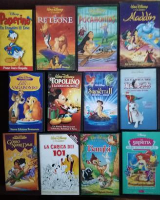 Collezione cassette vhs originali walt disney