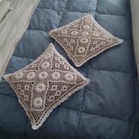 coppia di federe copricuscino x divano