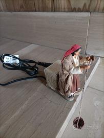 Statua Pastore in movimento presepe napoletano