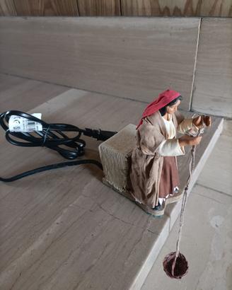 Statua Pastore in movimento presepe napoletano