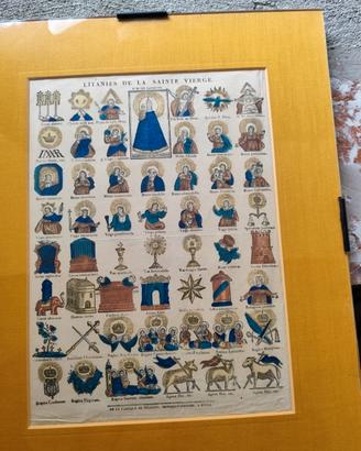 Stampa  Originale "Litanies de la Sainte Vierge "
