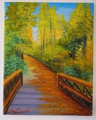 Quadro moderno olio su tela 28x35cm Nuovo