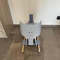 Elefantino a dondolo Janod in legno azzurro