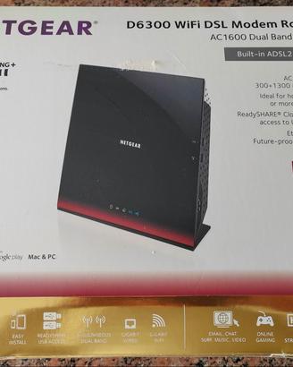 NETGEAR D6300 WIFI DSL Modem Router