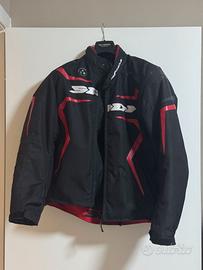 Giacca moto SPIDI WarriorTech H2Out nera/rossa L