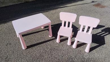 Tavolino IKEA con sedie per bambini