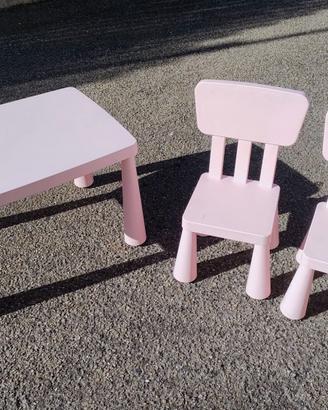 Tavolino IKEA con sedie per bambini
