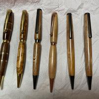 Penne in legno artigianali tornite a mano